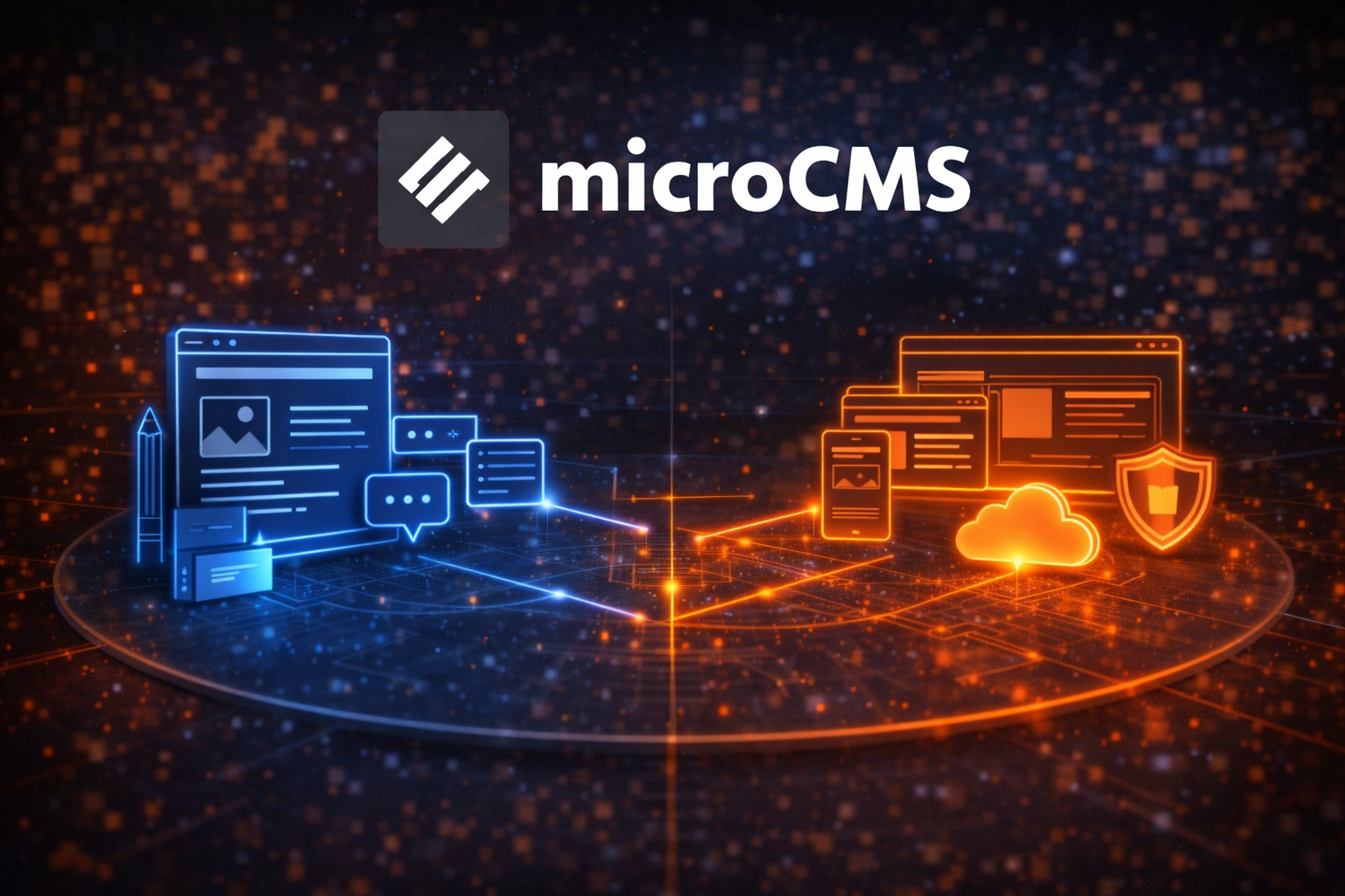 CMS：microCMS（ヘッドレスCMS）